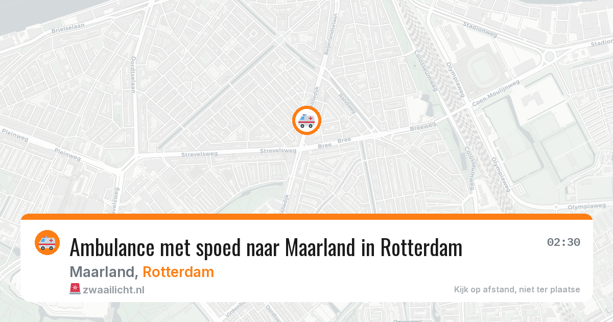 Ambulance met spoed naar Maarland in Rotterdam — 9 feb 2026