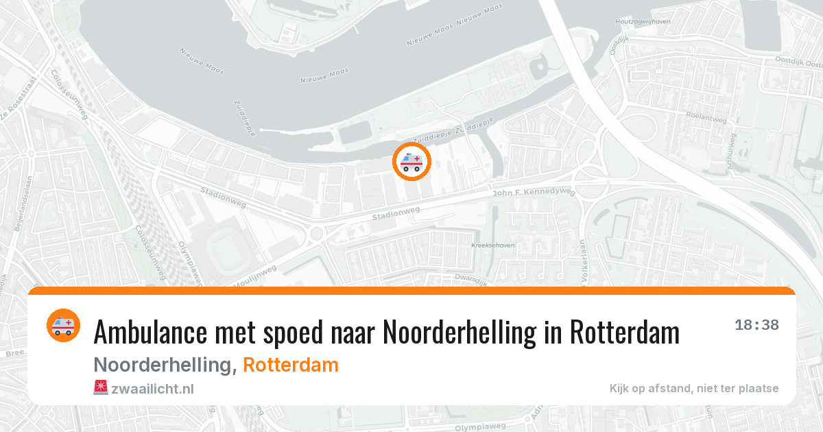 Ambulance met spoed naar Noorderhelling in Rotterdam — 31 jul 2026