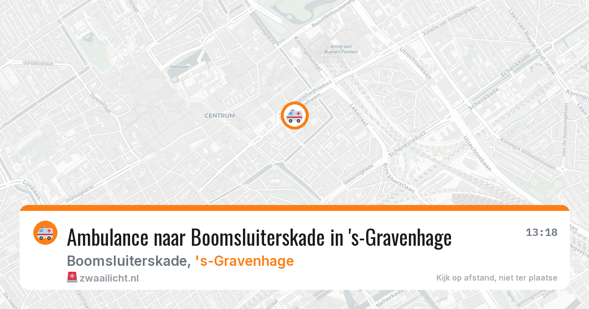 Ambulance naar Boomsluiterskade in 's-Gravenhage — 30 mrt 2026