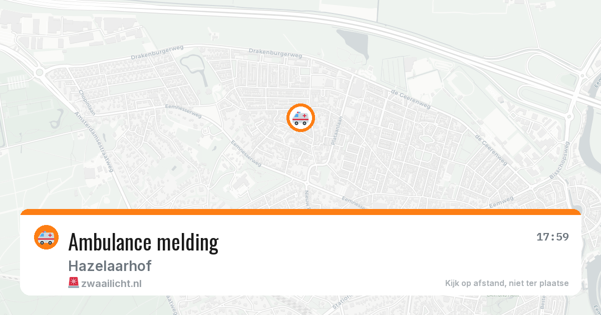 Ambulance melding — 23 mei 2026