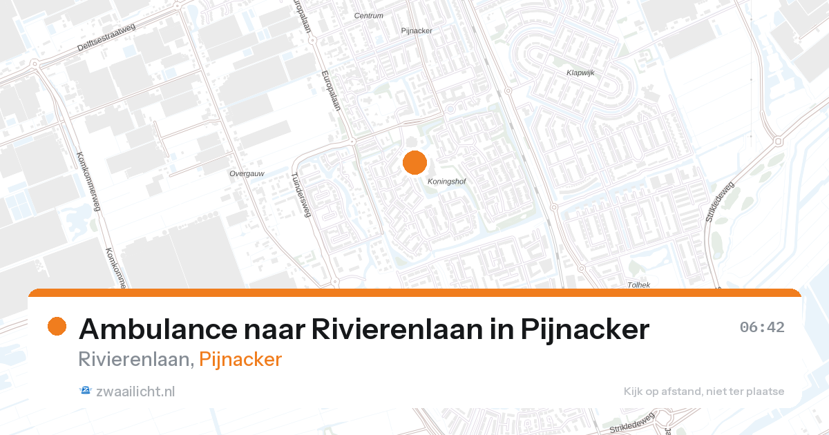 Ambulance naar Rivierenlaan in Pijnacker — 10 mrt 2026