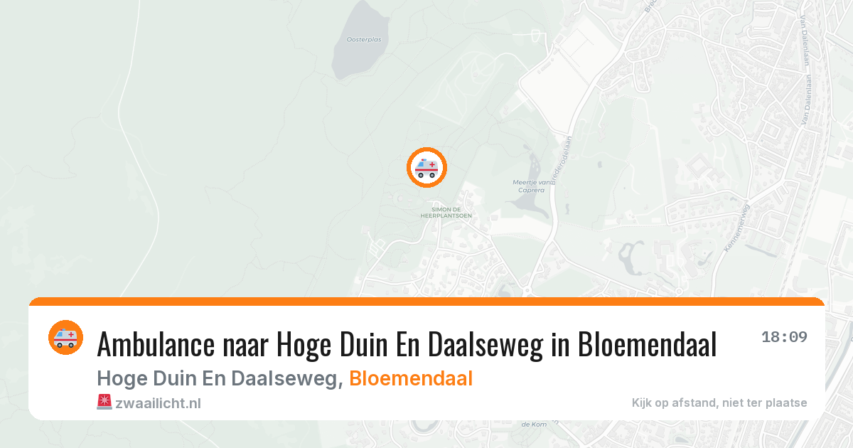Ambulance naar Hoge Duin En Daalseweg in Bloemendaal — 3 mei 2026