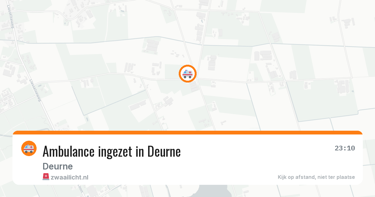 Ambulance ingezet in Deurne — 10 aug 2026