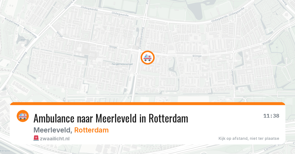 Ambulance naar Meerleveld in Rotterdam — 2 jun 2026