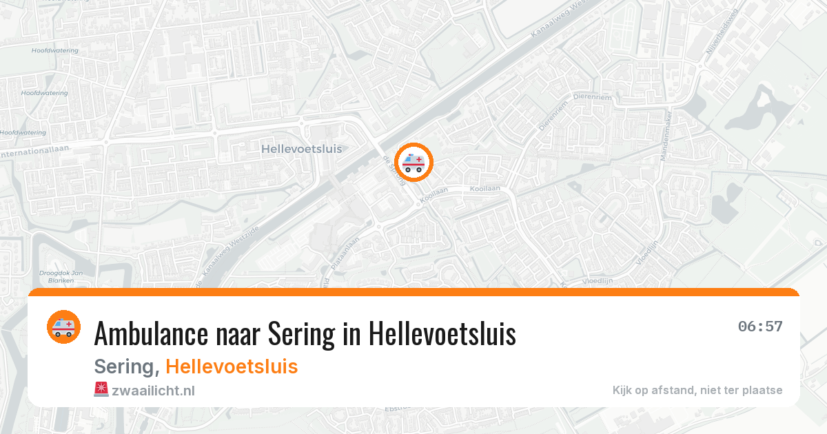 Ambulance naar Sering in Hellevoetsluis — 29 jan 2026