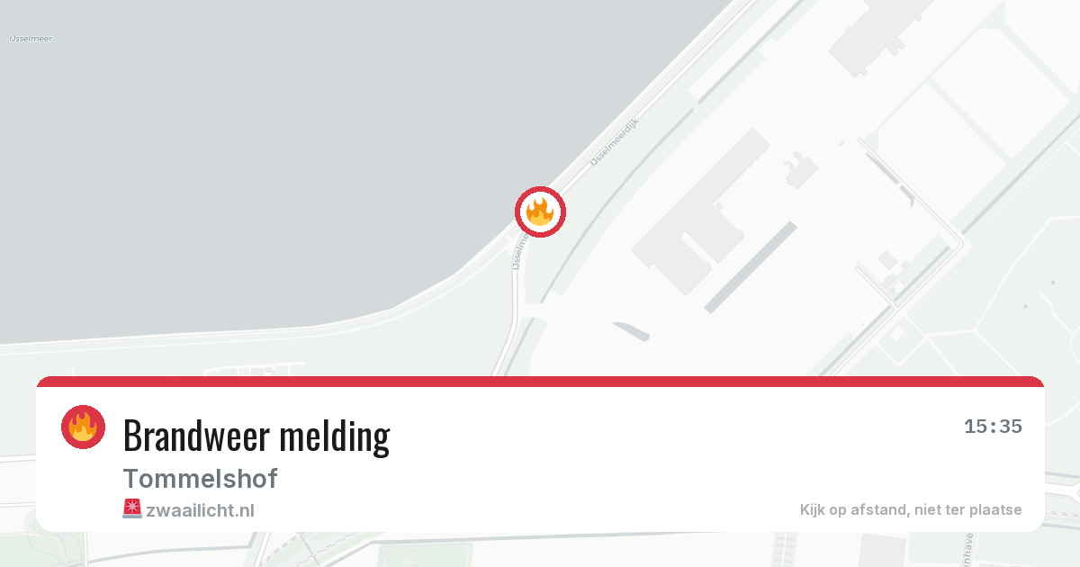 Brandweer melding — 9 apr 2026