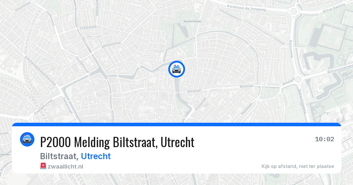 P2000 Melding Biltstraat, Utrecht — 1 jun 2026