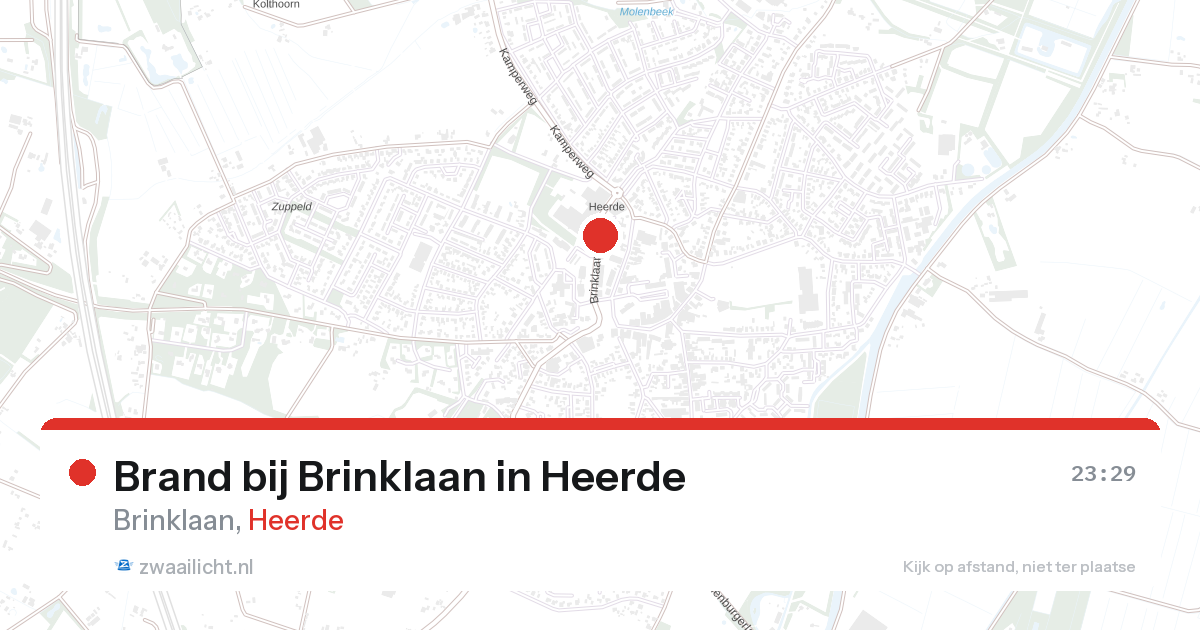 Brand bij Brinklaan in Heerde — 6 feb 2026