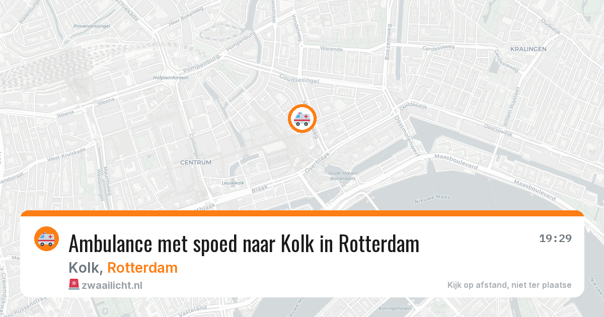 Ambulance met spoed naar Kolk in Rotterdam — 27 jun 2026