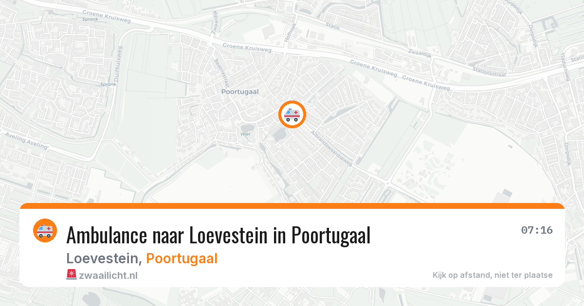 Ambulance naar Loevestein in Poortugaal — 31 jul 2026