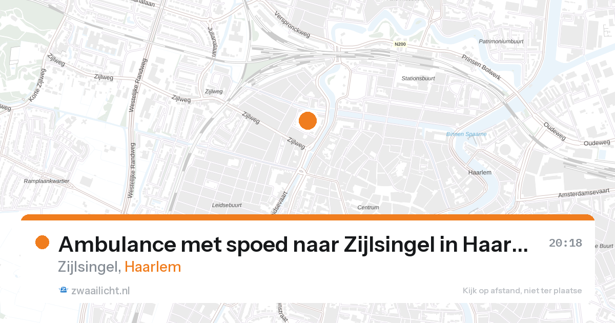 Ambulance met spoed naar Zijlsingel in Haarlem — 10 jun 2026