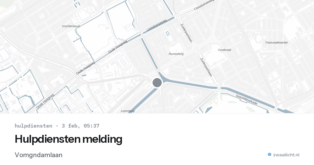 Hulpdiensten melding — 3 feb 2026