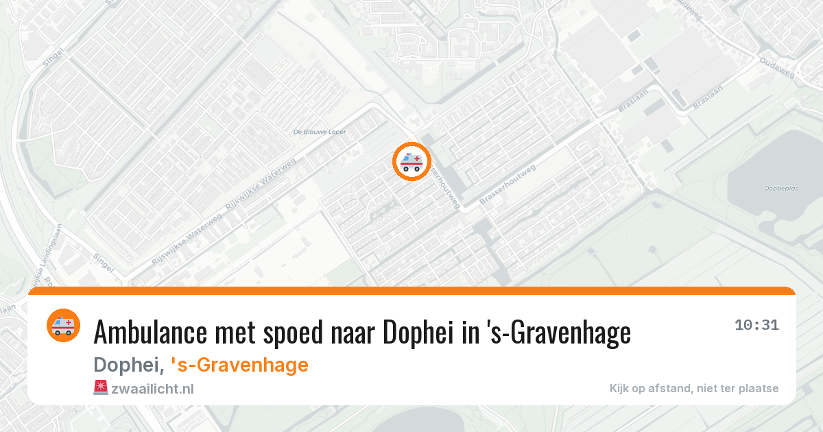 Ambulance met spoed naar Dophei in 's-Gravenhage — 31 mei 2026