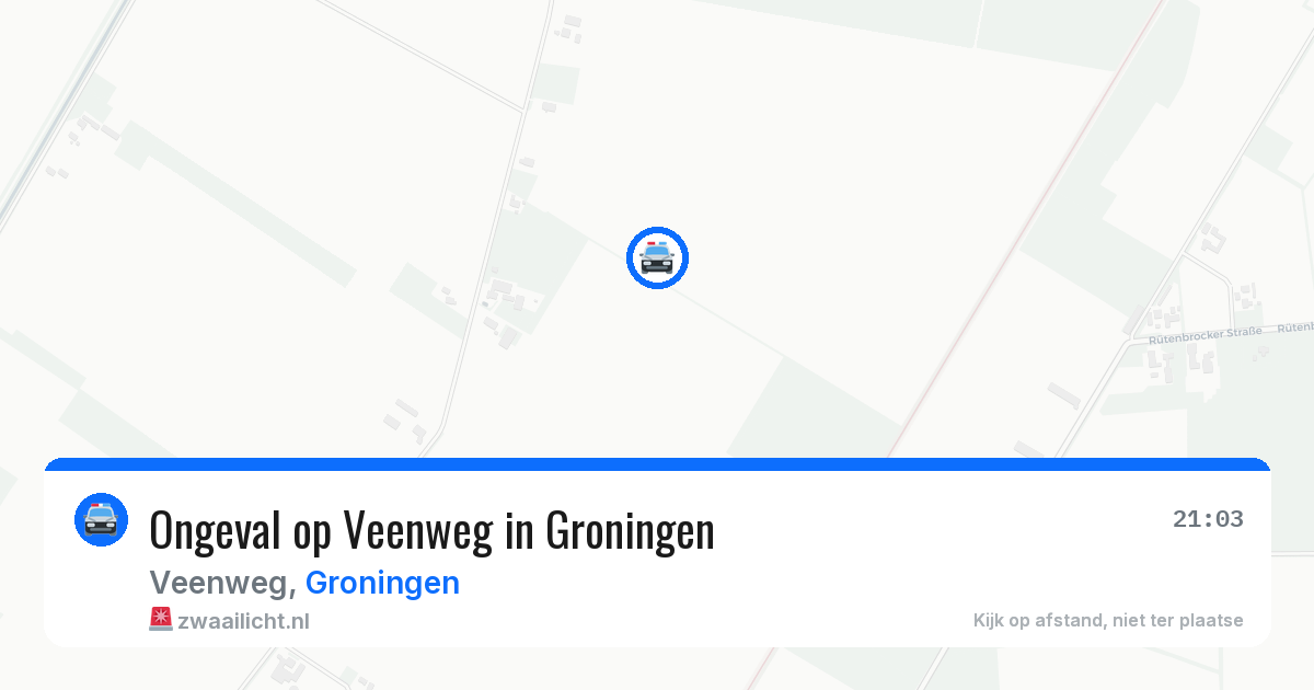 Ongeval op Veenweg in Groningen — 30 apr 2026