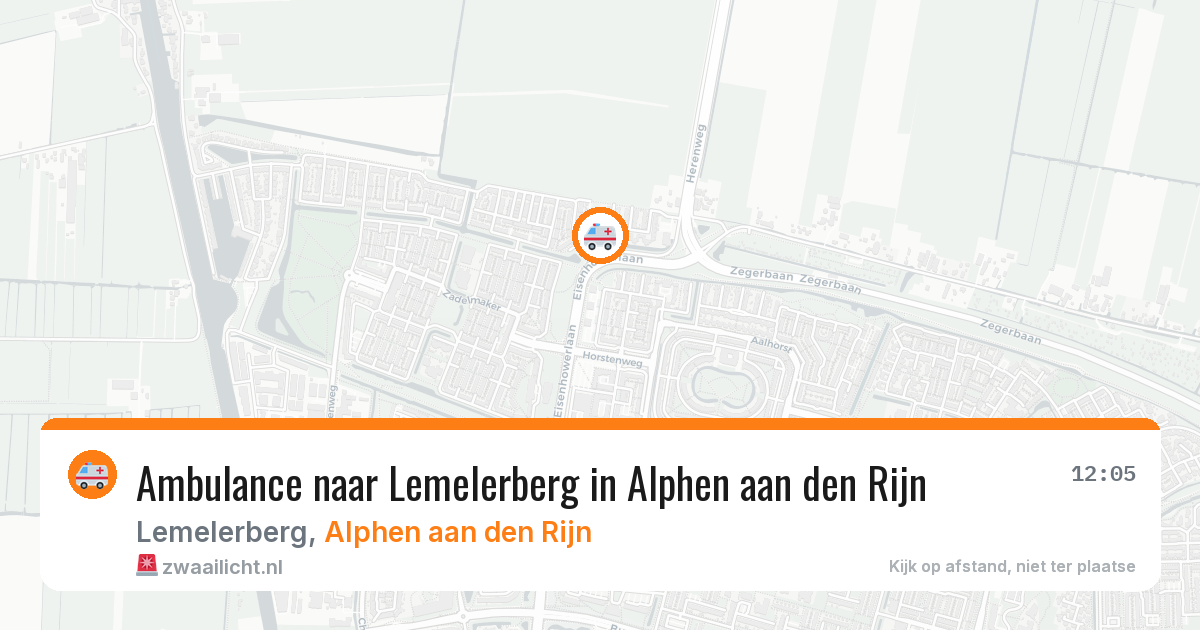 Ambulance naar Lemelerberg in Alphen aan den Rijn — 29 jan 2026