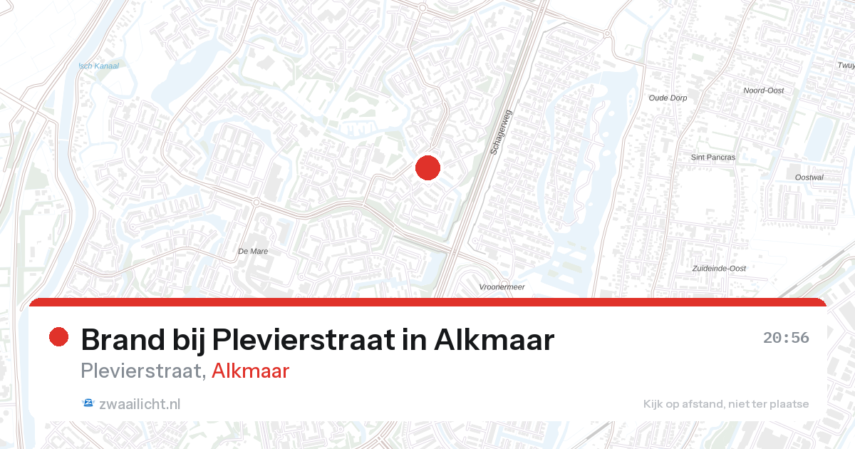 Brand bij Plevierstraat in Alkmaar — 18 feb 2026