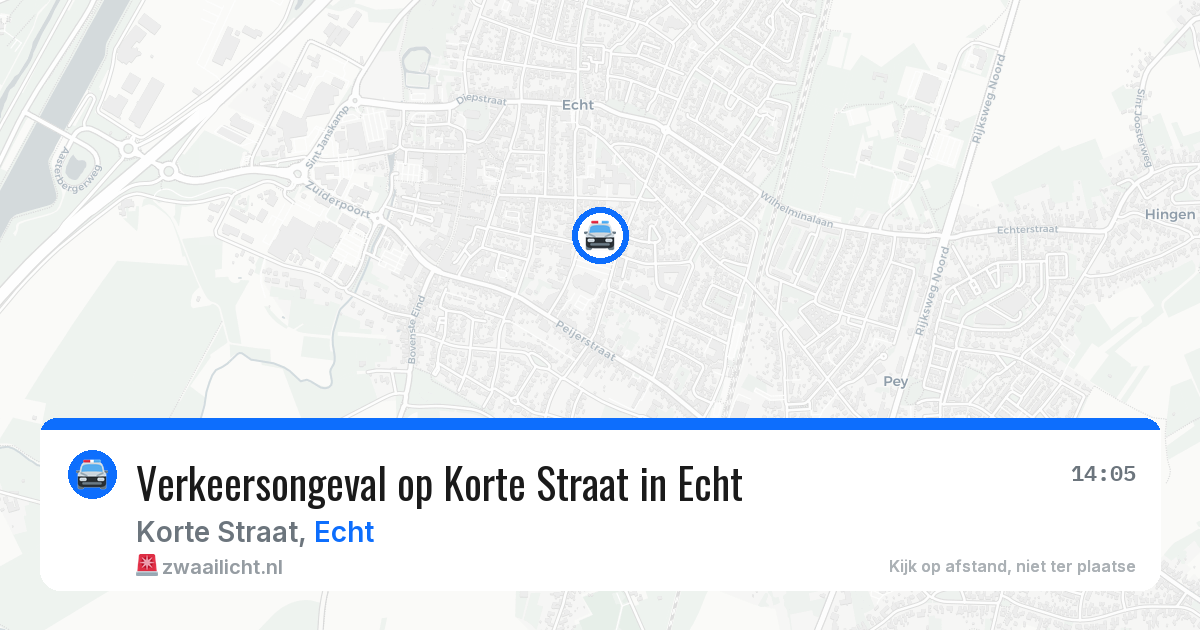 Verkeersongeval op Korte Straat in Echt — 4 jun 2026