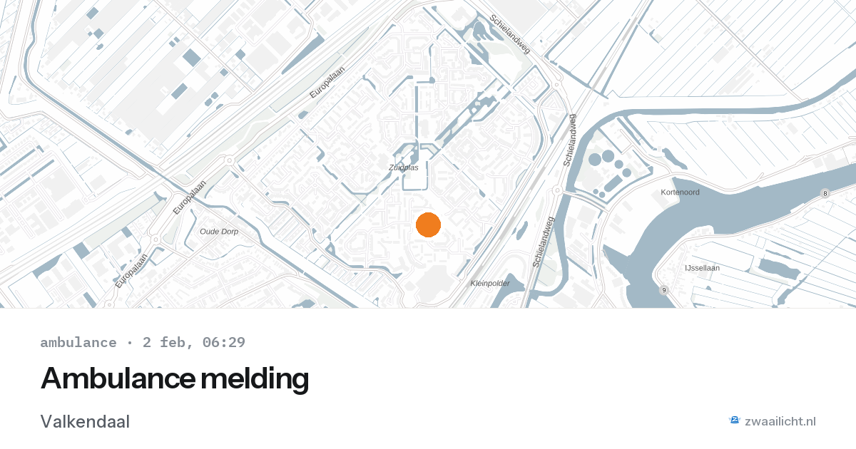 Ambulance melding — 2 feb 2026