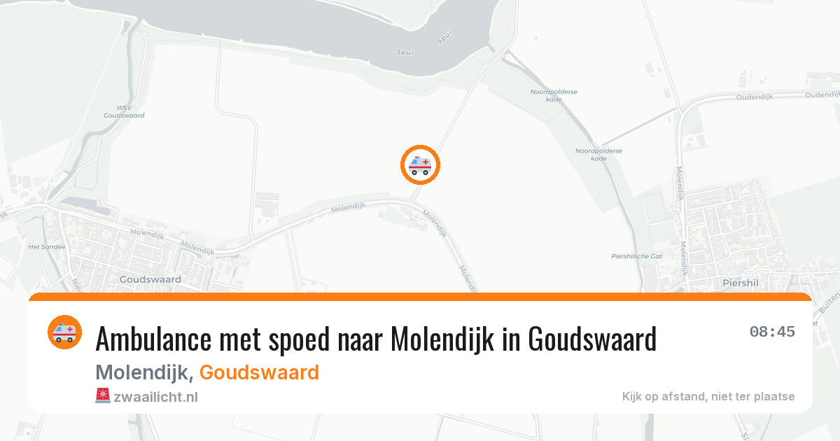 Ambulance met spoed naar Molendijk in Goudswaard — 11 apr 2026