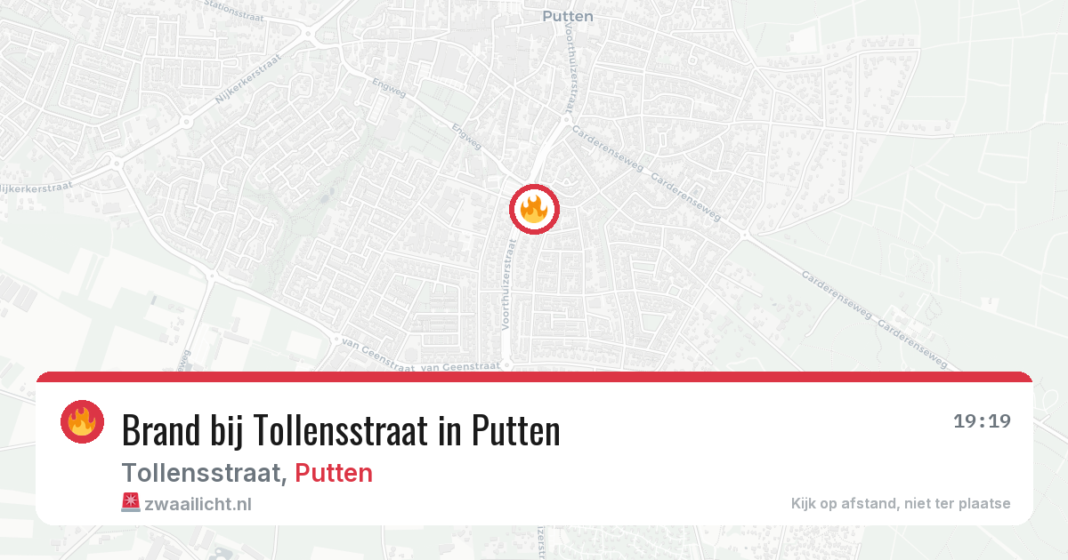 Brand bij Tollensstraat in Putten — 27 jun 2026