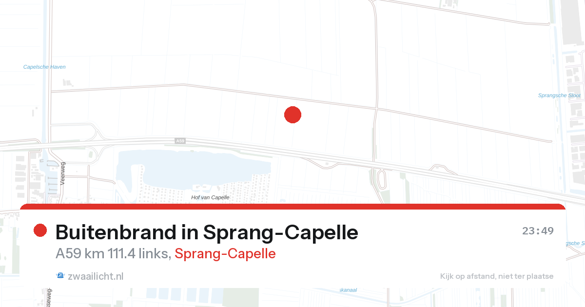 Buitenbrand in Sprang-Capelle — 26 aug 2026