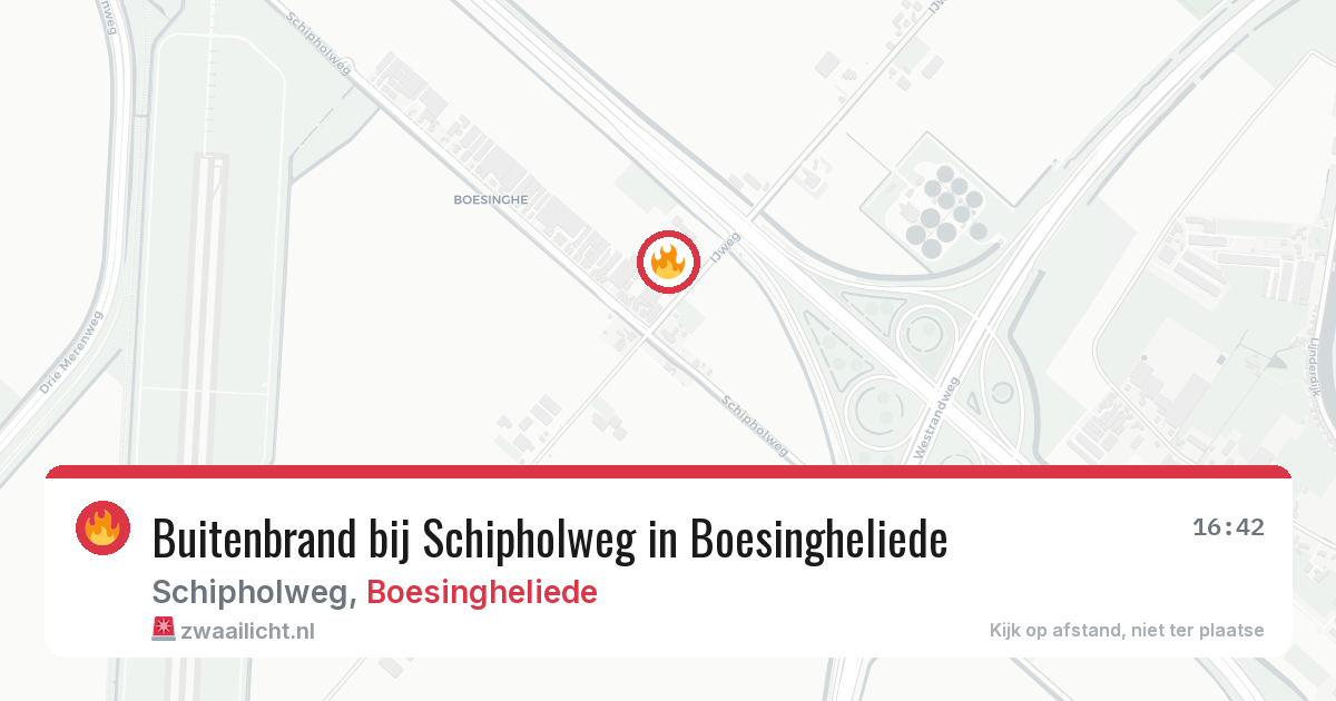 Buitenbrand bij Schipholweg in Boesingheliede — 21 feb 2026