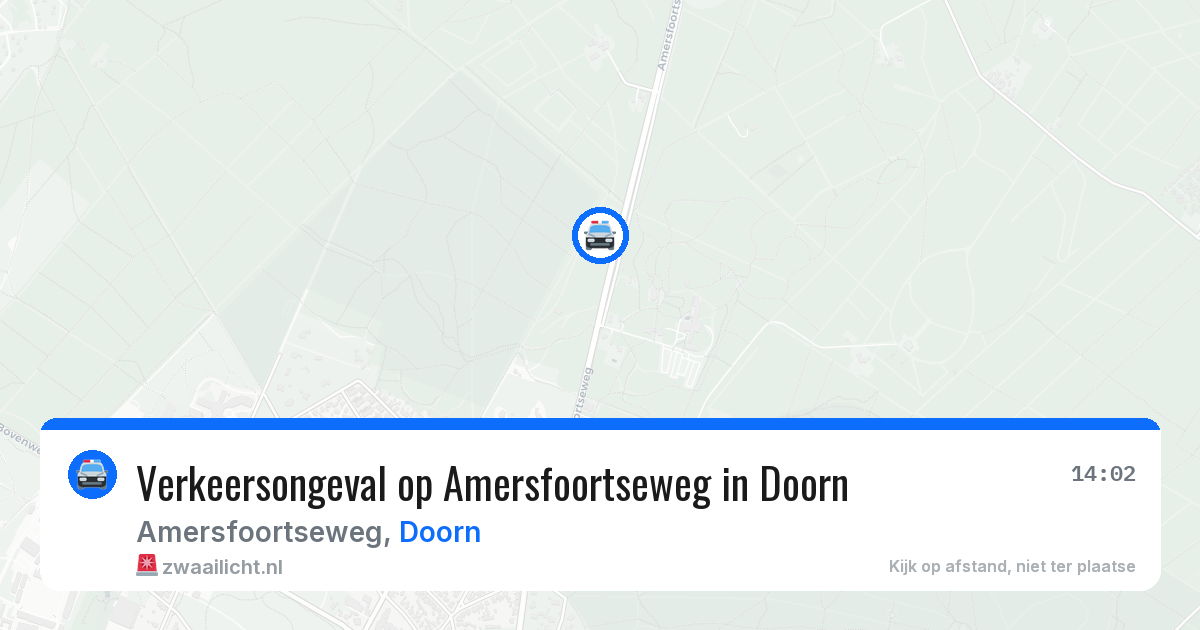Verkeersongeval op Amersfoortseweg in Doorn — 21 jul 2026