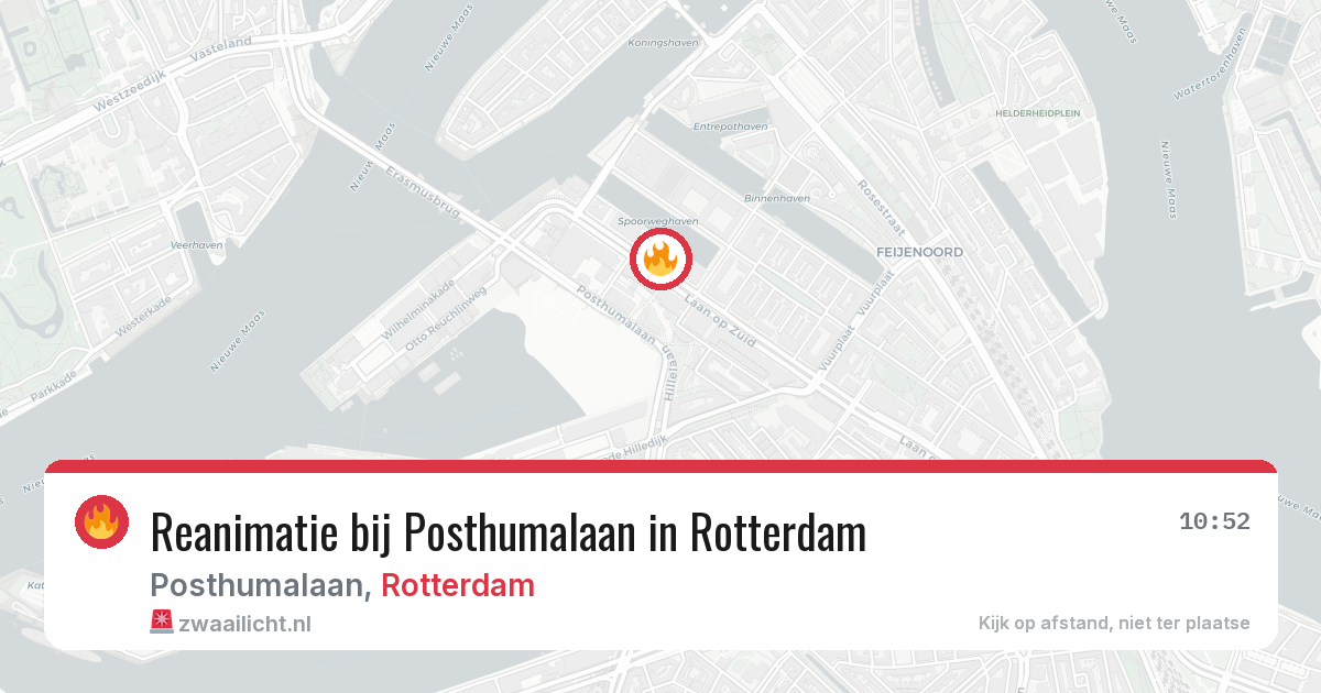 Reanimatie bij Posthumalaan in Rotterdam — 3 mei 2026