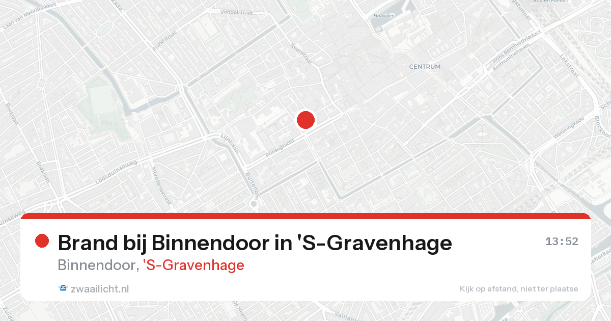 Brand bij Binnendoor in 'S-Gravenhage — 22 aug 2026