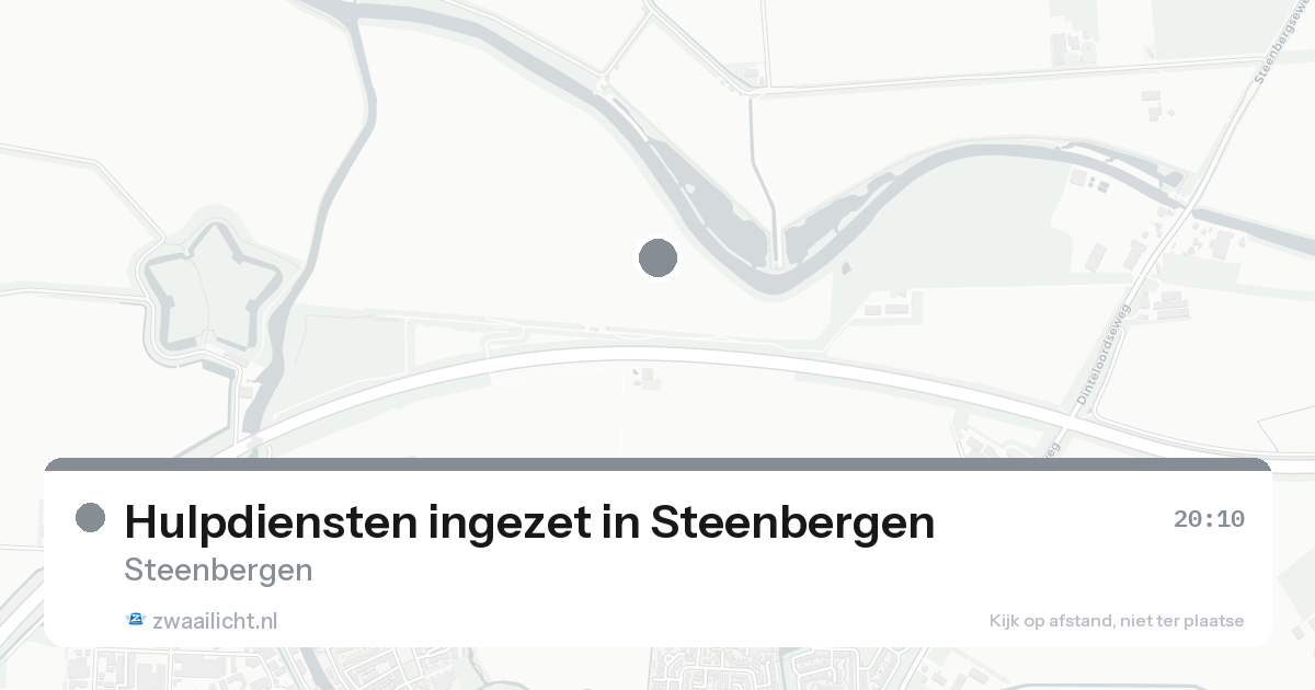 Hulpdiensten ingezet in Steenbergen — 15 aug 2026 | 🚨 Zwaailicht.nl
