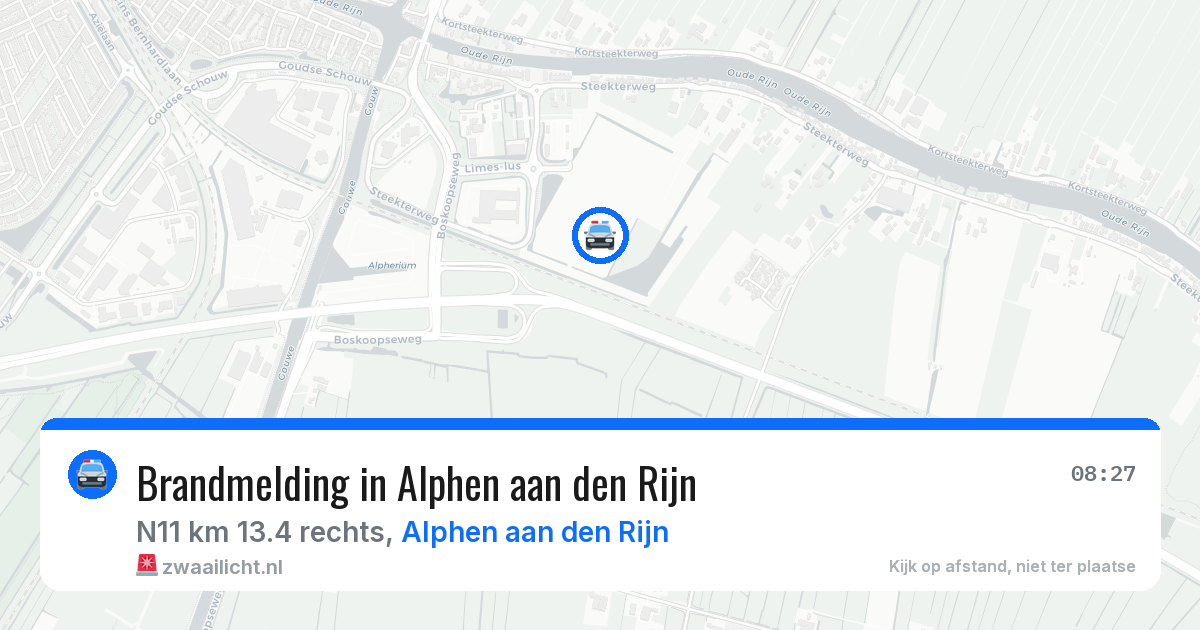 Brandmelding in Alphen aan den Rijn — 14 aug 2026