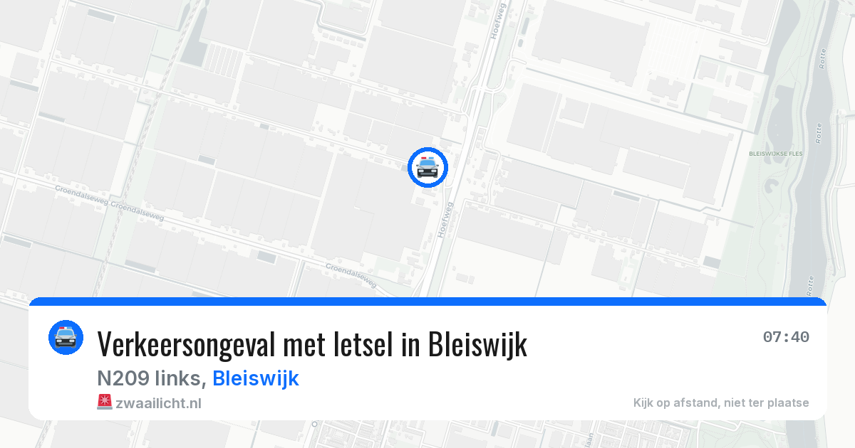 Verkeersongeval met letsel in Bleiswijk — 11 aug 2026