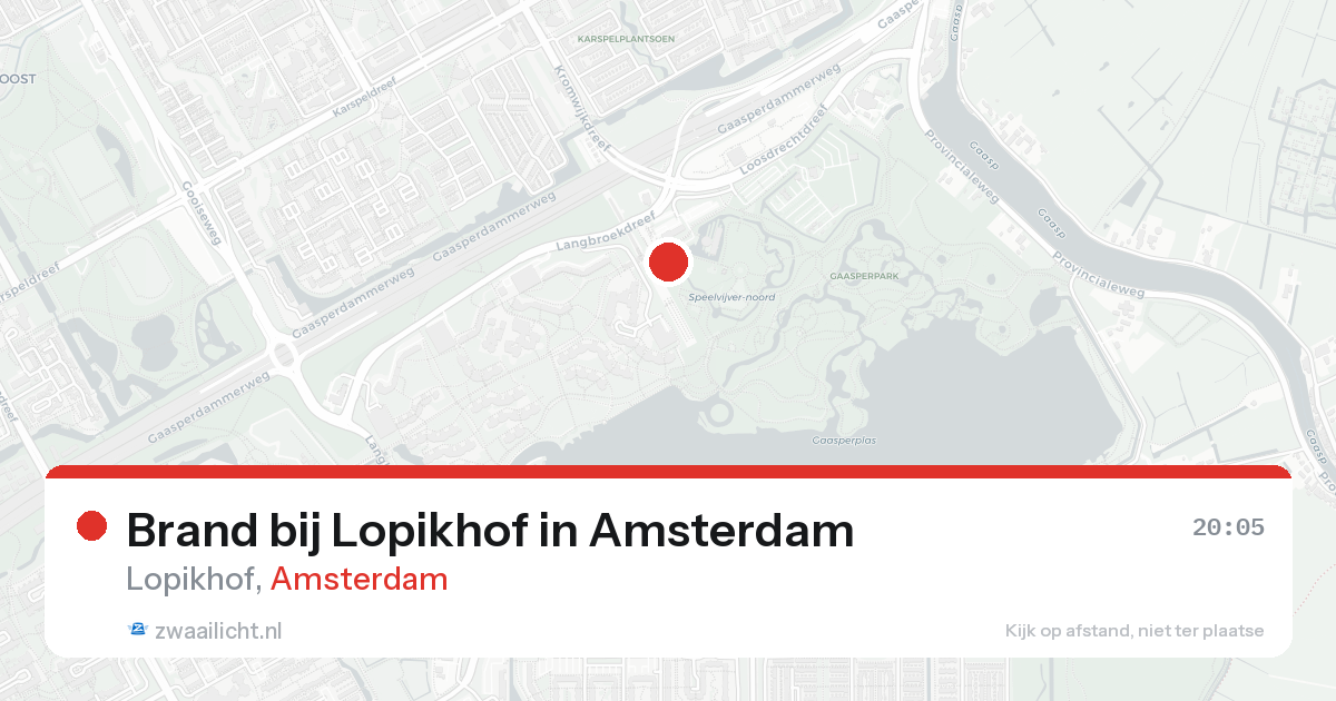 Brand bij Lopikhof in Amsterdam — 6 jun 2026