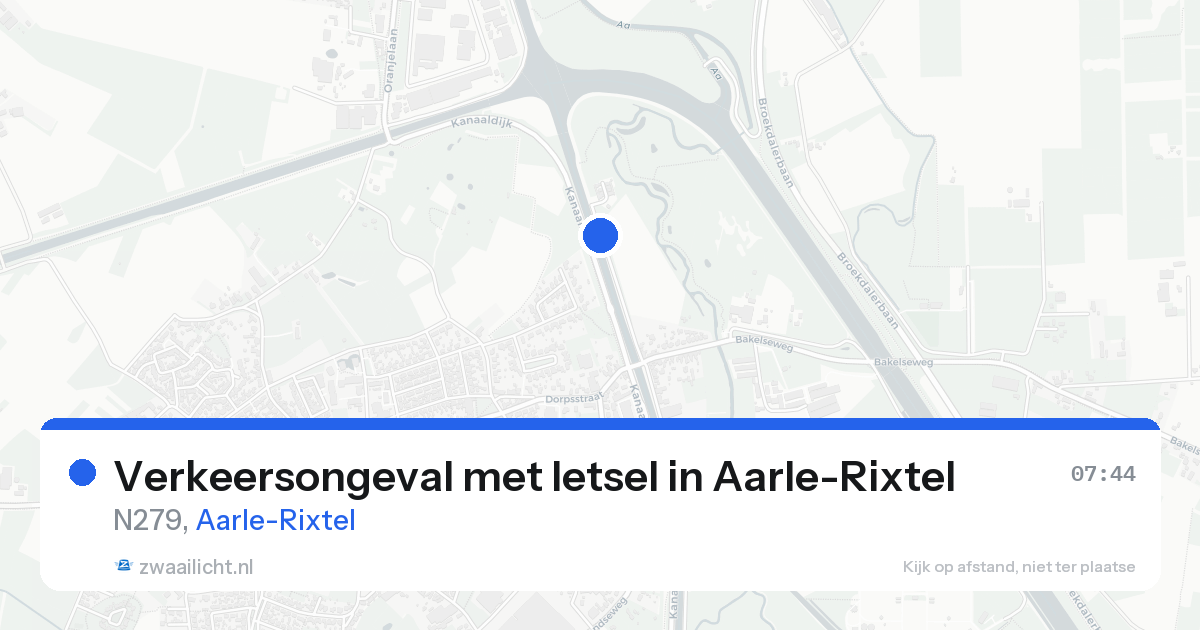 Verkeersongeval met letsel in Aarle-Rixtel — 17 aug 2026