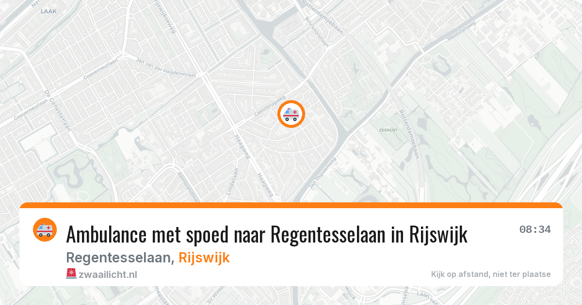 Ambulance met spoed naar Regentesselaan in Rijswijk — 29 jun 2026