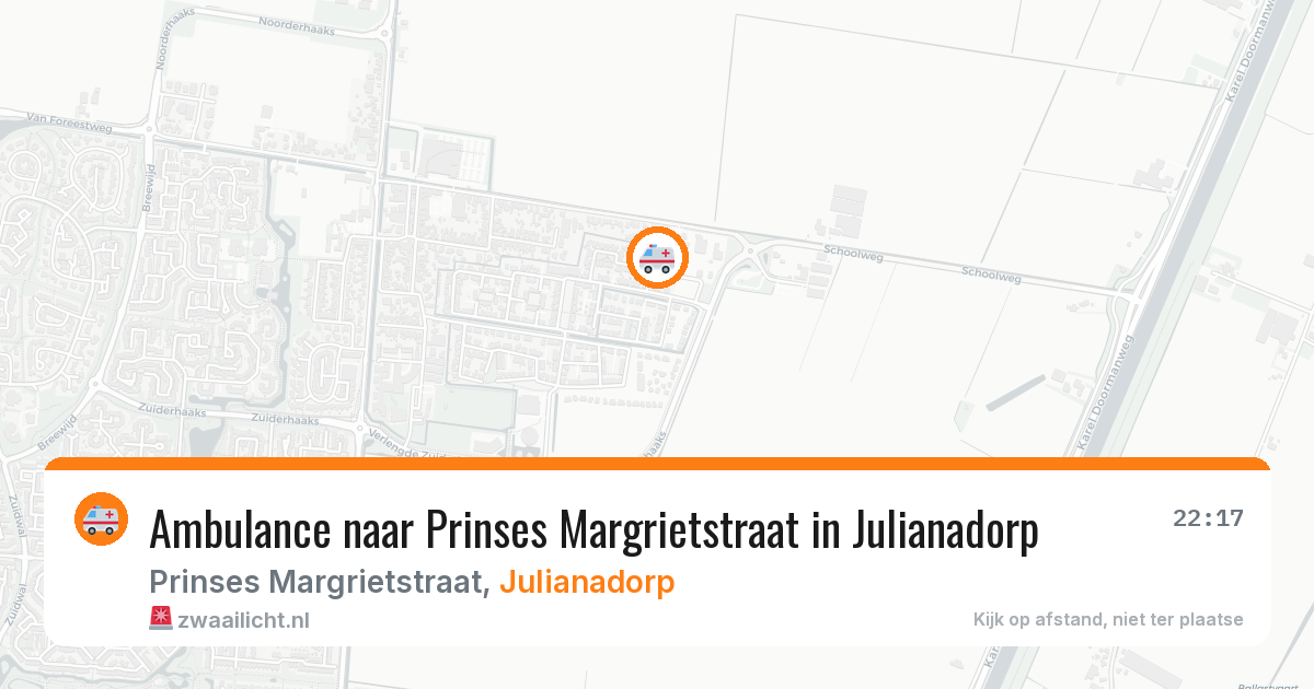 Ambulance naar Prinses Margrietstraat in Julianadorp — 6 jun 2026