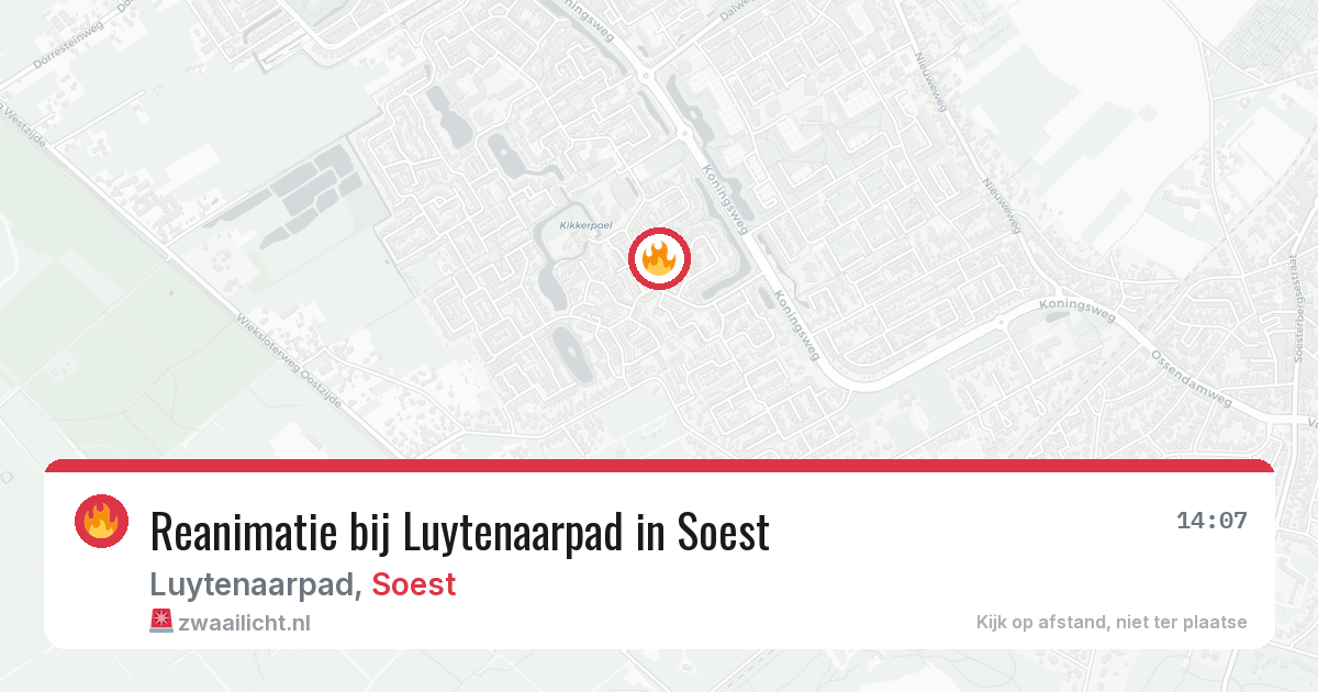 Reanimatie bij Luytenaarpad in Soest — 17 jan 2026