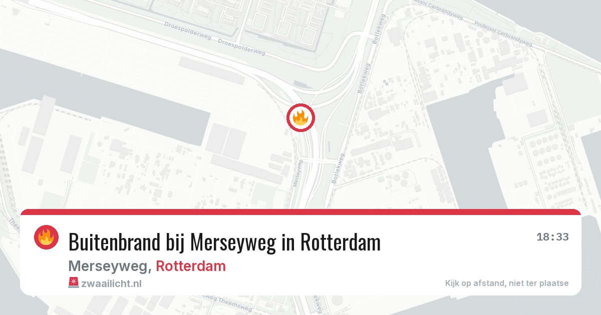 Buitenbrand bij Merseyweg in Rotterdam — 15 jun 2026