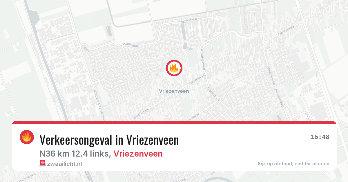 Verkeersongeval in Vriezenveen — 3 jul 2026