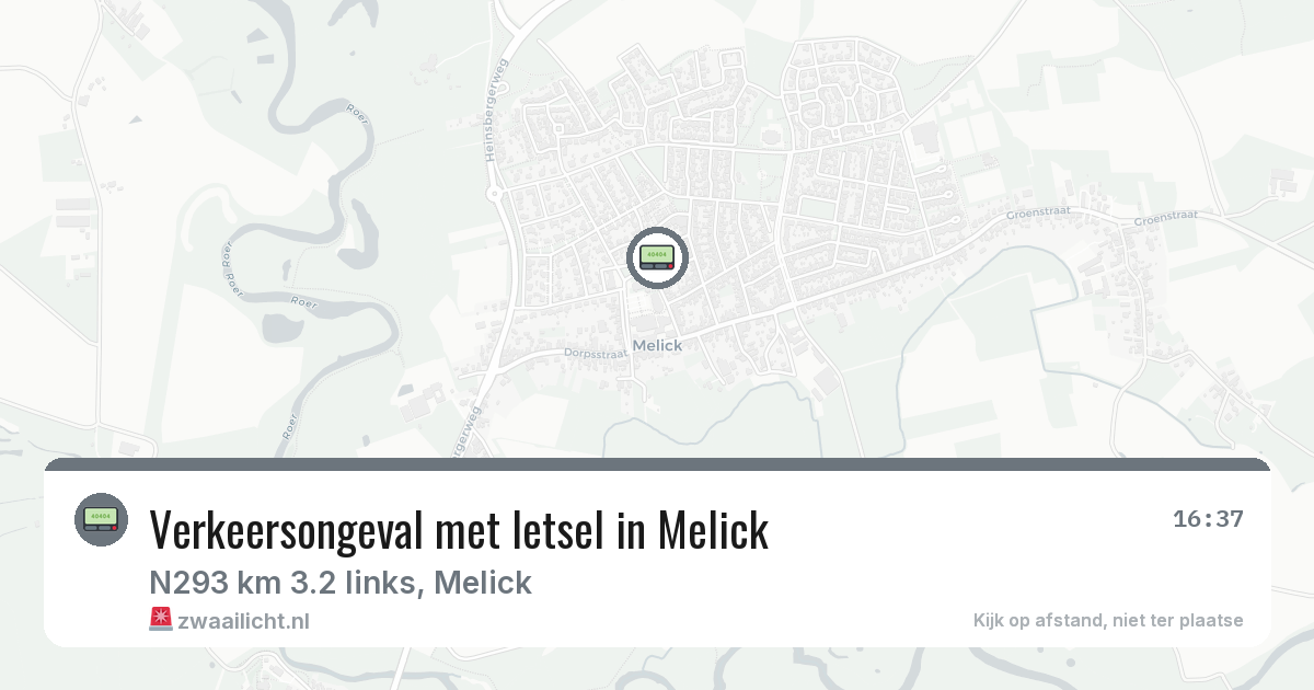Verkeersongeval met letsel in Melick — 2 feb 2026