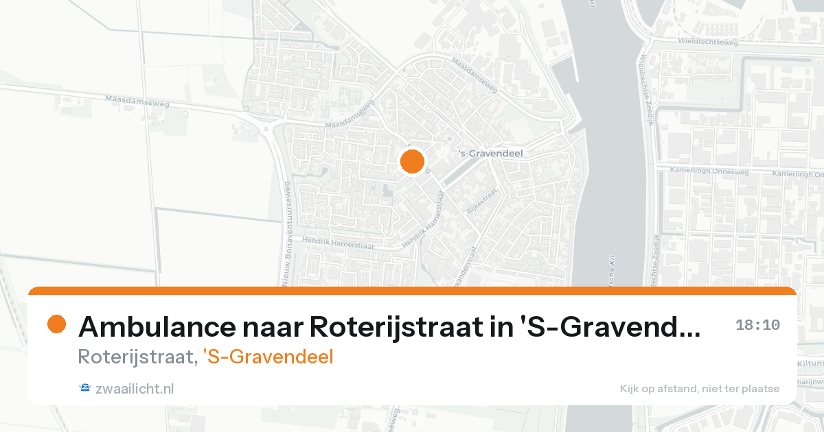 Ambulance naar Roterijstraat in 'S-Gravendeel — 31 jan 2026
