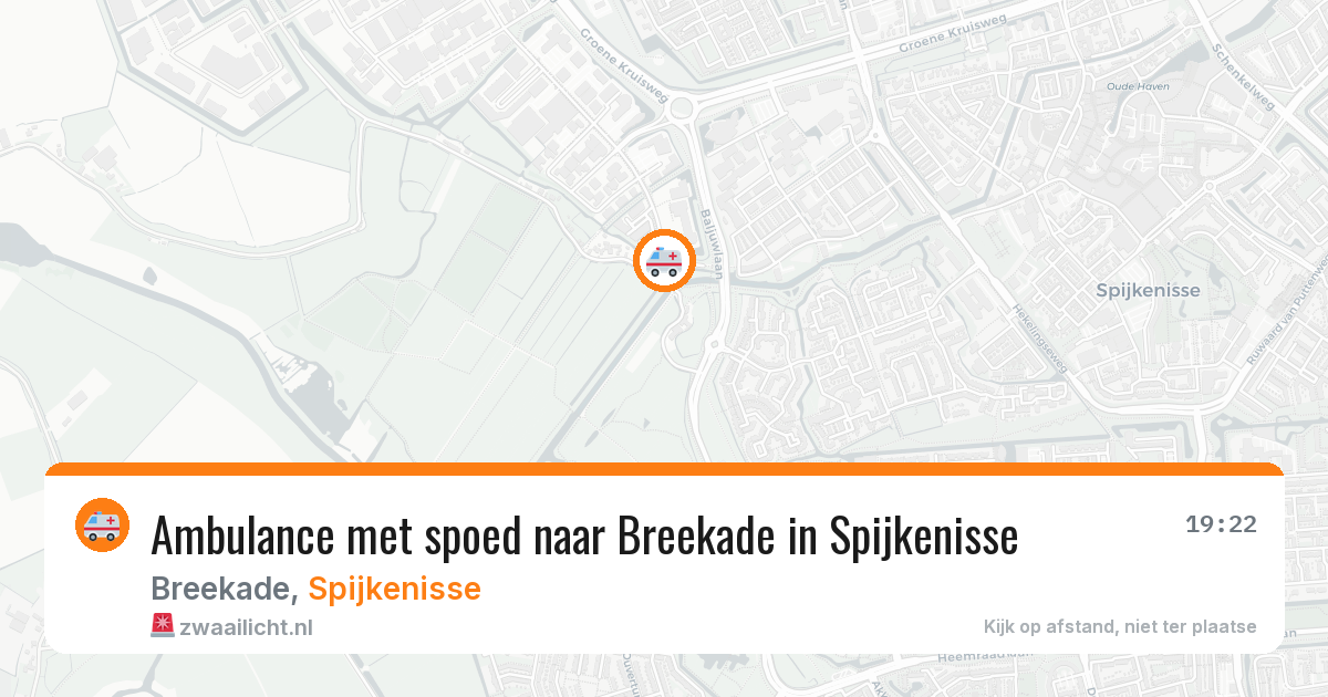 Ambulance met spoed naar Breekade in Spijkenisse — 15 jul 2026