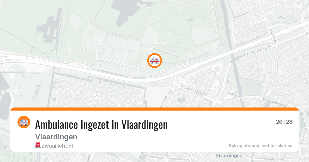 Ambulance ingezet in Vlaardingen — 12 aug 2026