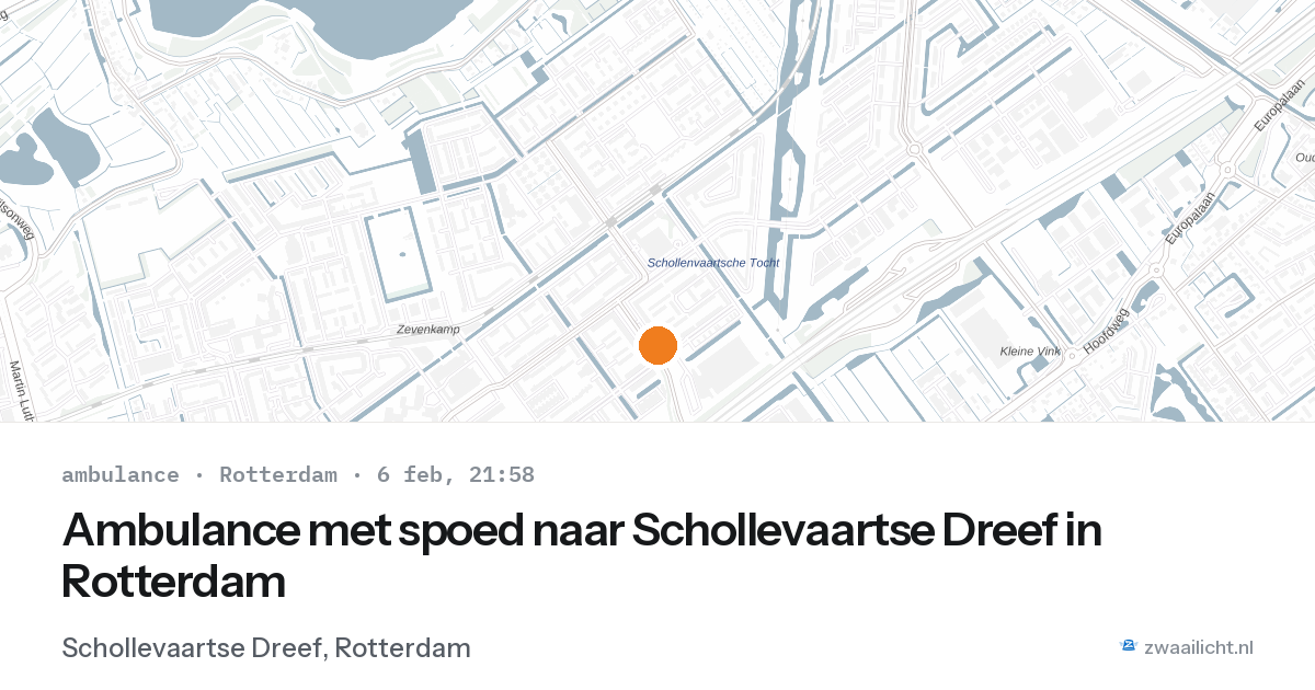 Ambulance met spoed naar Schollevaartse Dreef in Rotterdam — 6 feb 2026
