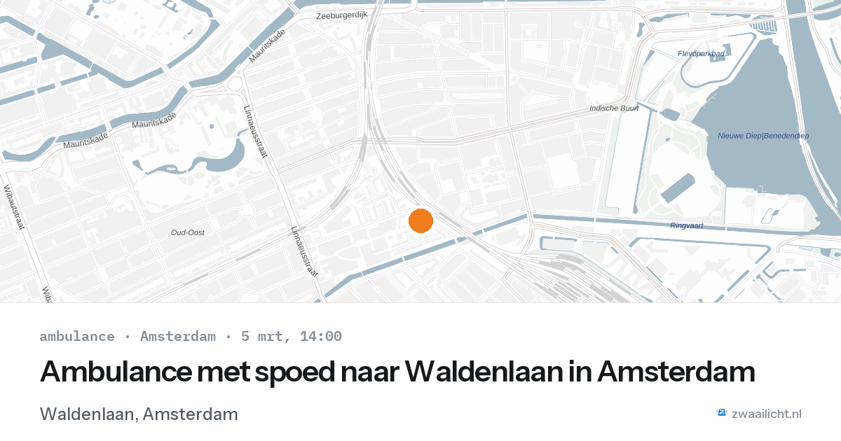 Ambulance met spoed naar Waldenlaan in Amsterdam — 1 feb 2026
