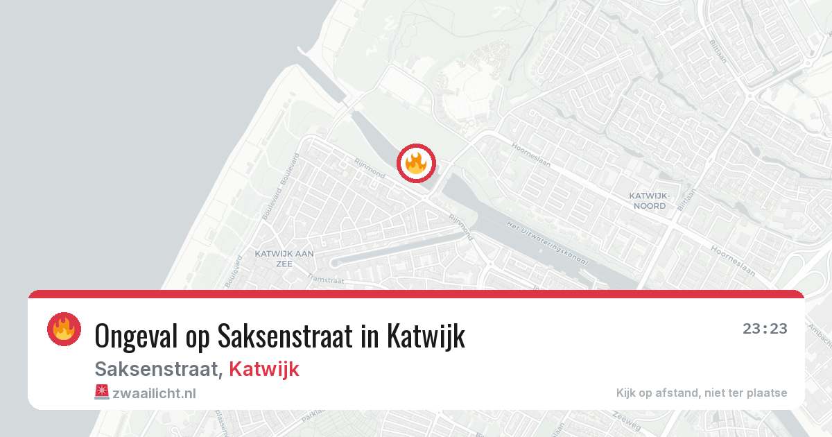 Ongeval op Saksenstraat in Katwijk — 22 jun 2026