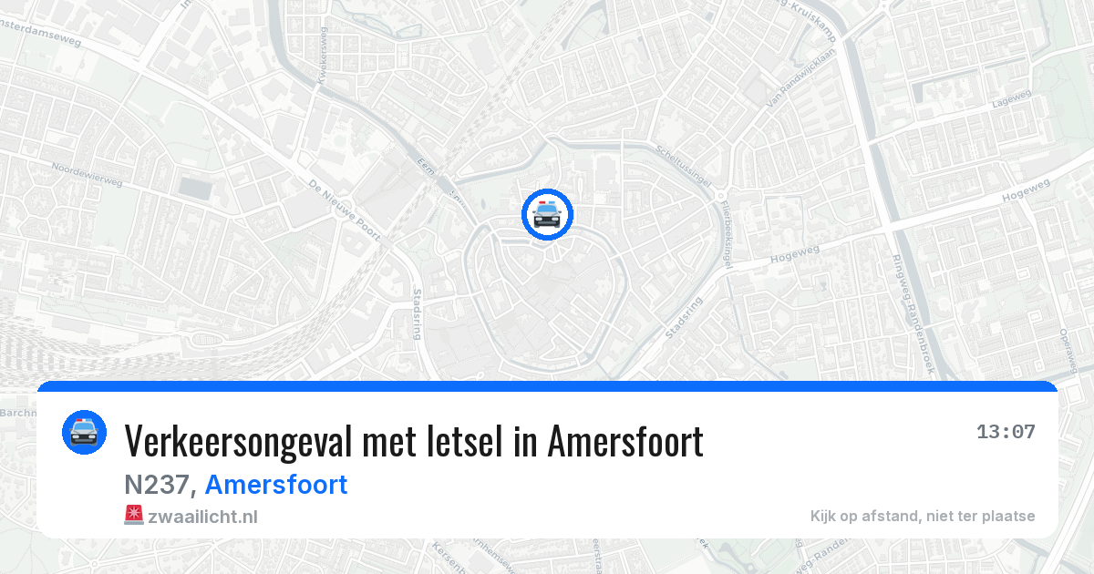 Verkeersongeval met letsel in Amersfoort — 26 apr 2026