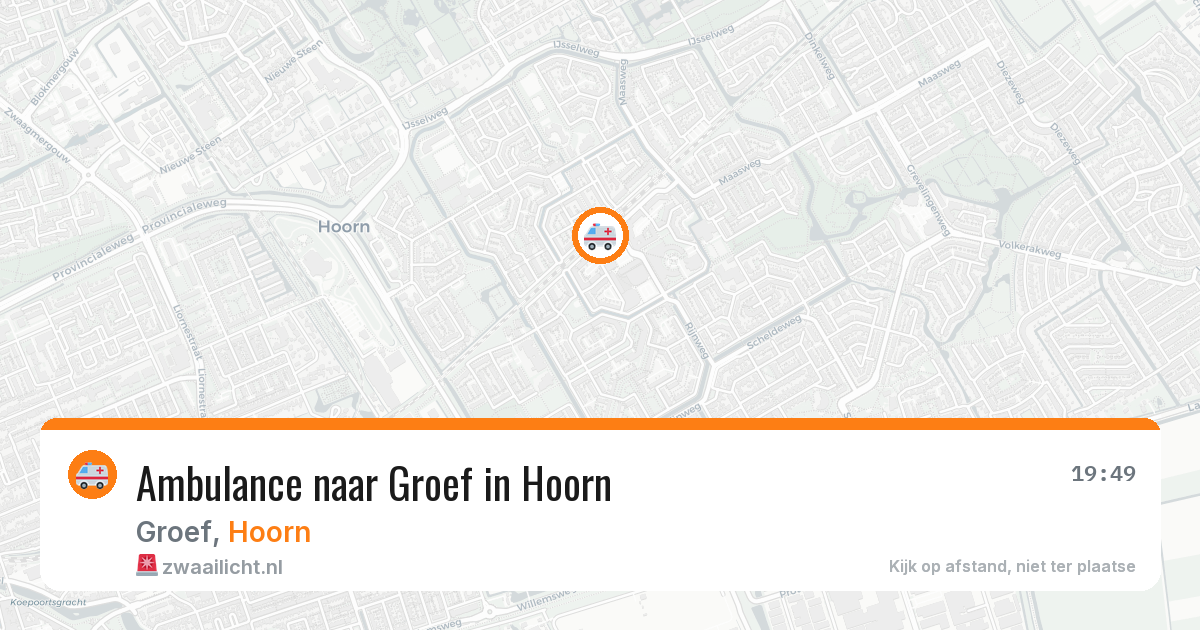 Ambulance naar Groef in Hoorn — 21 jul 2026