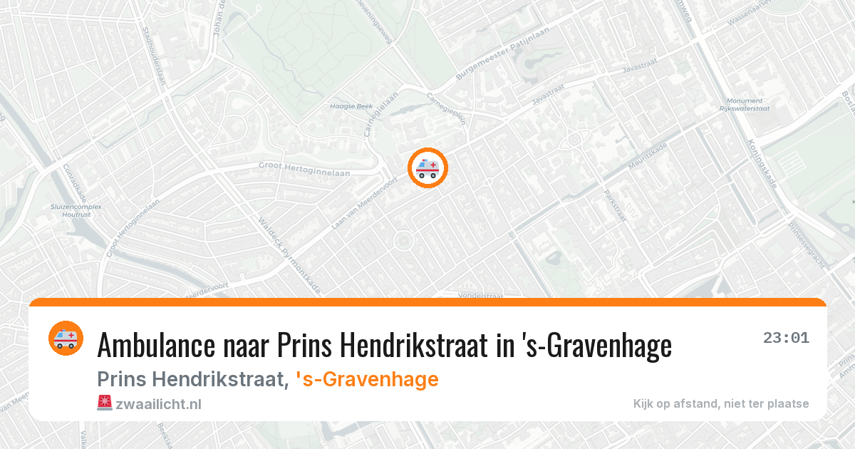 Ambulance naar Prins Hendrikstraat in 's-Gravenhage — 3 mei 2026