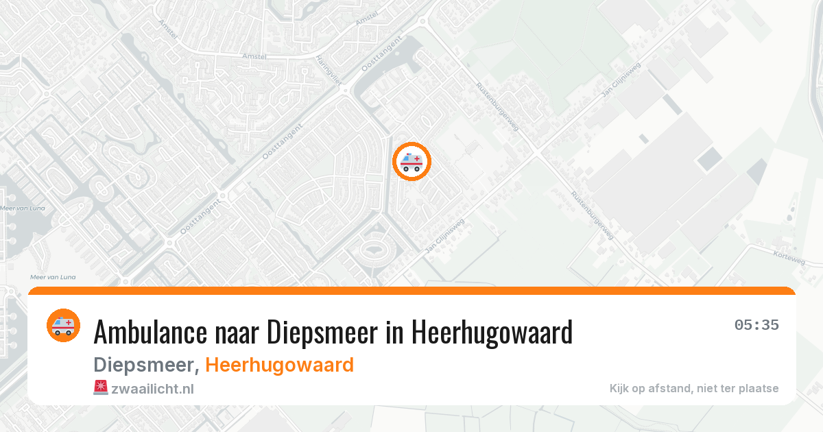 Ambulance naar Diepsmeer in Heerhugowaard — 30 jun 2026